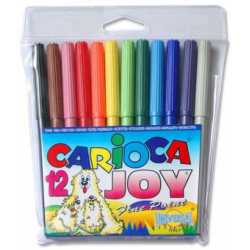 Markere Carioca Joy, varf 2 mm, 12 culori/set