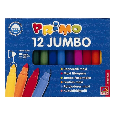 Markere Morocolor Jumbo, 12 culori/cutie