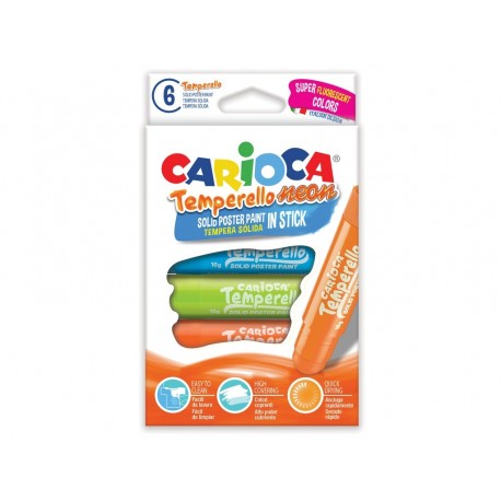 Creion-tempera Temperello Neon Carioca 6/set