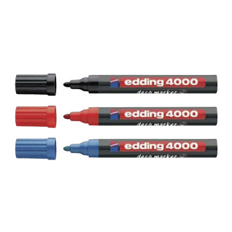 PERMANENT MARKER DECO MARKER EDDING 4000, varf rotund