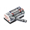 SET: 4 MARKERE PT. WHITEBOARD + BURETE MAGNETIC MAXIFLO, PENTEL