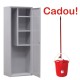 DULAP METALIC OBIECTE CURATENIE AS60, 600x400x1800 mm+CADOU! (SET: Galeata+Storcator+Mop)