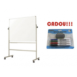 TABLA MAGNETICA SMART PE STAND MOBIL 90X120 cm (calitate Premium 3 ani garantie)+CADOU! (Set 4 markere+burete)