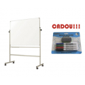 TABLA MAGNETICA SMART PE STAND MOBIL 120X180 cm (calitate Premium 3 ani garantie)+CADOU! (Set 4 markere+burete)