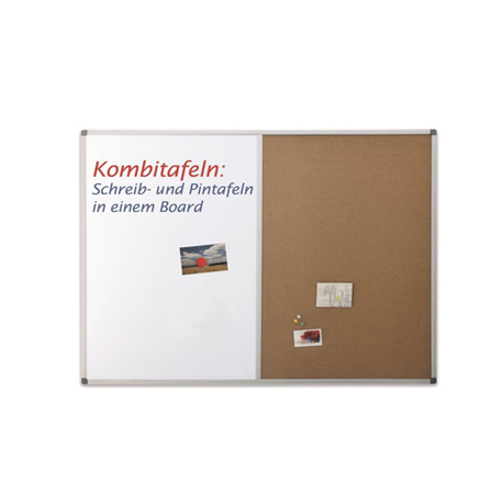COMBI BOARD 90X120 cm, whiteboard/pluta, 1240470 MAGNETOPLAN