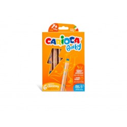 Creioane color 3 in 1 Baby 1+ Carioca, 6/set