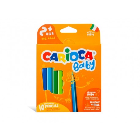 Creioane color Baby 2+ Carioca 10/set, 24 buc