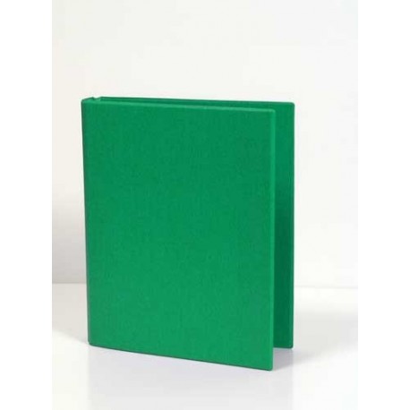 Caiet mecanic 2 inele - D25mm, coperti carton plastifiat PVC, A5, AURORA - verde