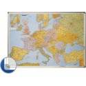 Harta Europei (rutiera+administrativa) 85 x 125 cm, profil aluminiu SL, SMIT