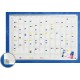 Planner anual, vertical, 90 x 120 cm, profil aluminiu SL, SMIT (benzi magetice incluse)