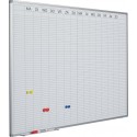 Planner dublu saptamanal, 90 x 120 cm, profil aluminiu SL, SMIT (benzi magnetice incluse)