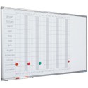 Planner anual, 60 x 120 cm, profil aluminiu SL, SMIT (benzi magnetice incluse)