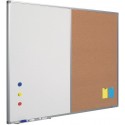 Tabla combi (whiteboard / pluta) 60 x 90 cm, profil aluminiu SL, SMIT