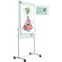 Flipchart magnetic, 120 x 75 cm, cu rotile, SMIT Combi