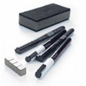 Starter set Basic pentru table din sticla (4 markere, 4 magneti, 1 burete magnetic), SMIT