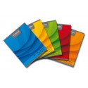 Caiet A5, 60 file - 70g/mp, liniat stanga, coperta carton color, AURORA Office - dictando