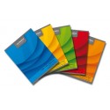 Caiet A5, 60 file - 70g/mp, liniat stanga, coperta carton color, AURORA Office - matematica