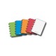 Caiet A6, 72 file - 90g/mp, coperta PP transparent color, AURORA Adoc - dictando