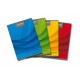 Caiet A4, 60 file - 70g/mp, liniat stanga, coperta carton color, AURORA Office - matematica