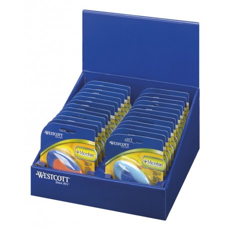 Radiera ovala, din cauciuc color, WESTCOTT Microban - culori asortate