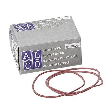 Elastice pentru bani, 50g/cutie, D 85 x 1,5mm, ALCO