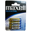 Baterii alkaline R3, AAA,1.5V,4 buc/set - Maxell