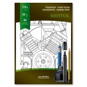 Bloc desen A4, 20 file - 210g/mp, pentru schite creion/marker, AURORA Bristol