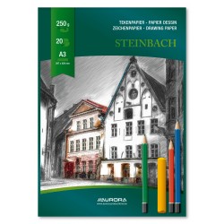 Bloc desen A3, 20 file - 250g/mp, AURORA Steinbach