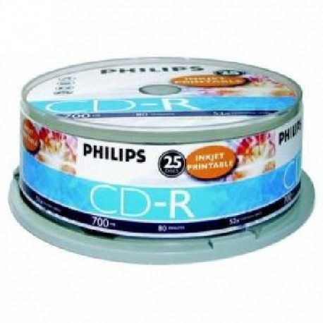 CD-R 700MB-80min ( 25 buc. Spindle, 52x) PHILIPS