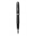 Stilou de lux DIPLOMAT Excellence A - rhomb guilloch lapis black - penita otel inoxidabil