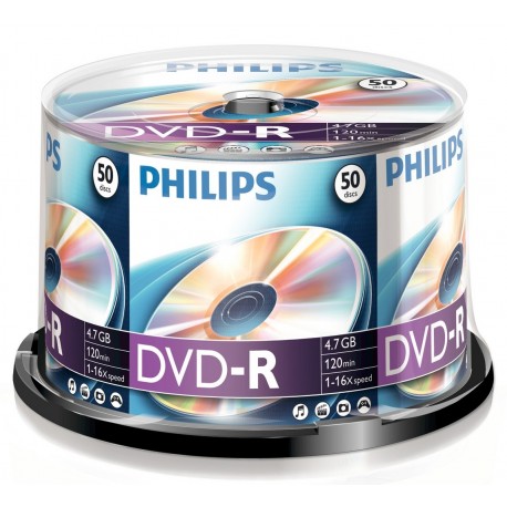 DVD-R 4.7GB (50 buc. Spindle, 16x) PHILIPS