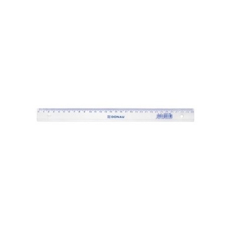 Rigla din plastic transparent, 30cm, DONAU