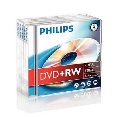 DVD-RW 4.7GB Jewelcase, 4x, PHILIPS