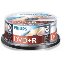 DVD+R 4.7GB (25 buc. Spindle, 16x) PHILIPS
