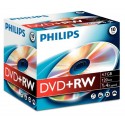 DVD+RW 4.7GB Jewelcase, 4x, PHILIPS