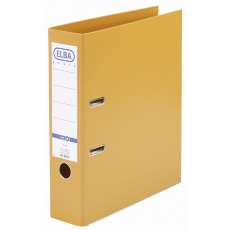 Biblioraft A4, plastifiat PP/PP, margine metalica, 80 mm, ELBA Smart Pro+ - orange