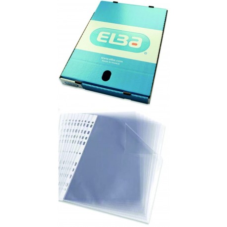 Folie protectie pentru documente, 90 microni, 100folii/cutie, ELBA - cristal