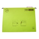 Dosar suspendabil cu eticheta, bagheta metalica, carton 330g/mp, ELBA Verticflex Ultimate - verde