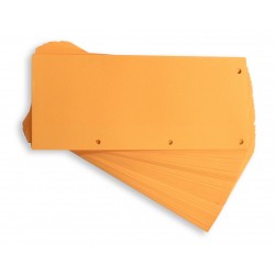 Separatoare carton pentru biblioraft, 190g/mp, 105 x 240 mm, 60/set, ELBA Duo - orange