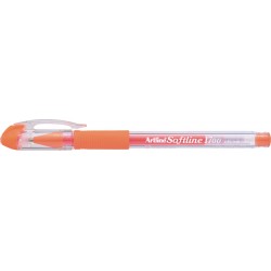 Pix cu gel ARTLINE Softline 1700, rubber grip, varf 0.7mm - orange fluorescent