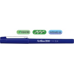 Liner ARTLINE 200, varf fetru 0.4mm - albastru