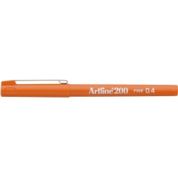 Liner ARTLINE 200, varf fetru 0.4mm - portocaliu