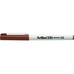 Liner ARTLINE 210, varf fetru 0.6mm - maro