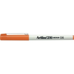Liner ARTLINE 210, varf fetru 0.6mm - portocaliu