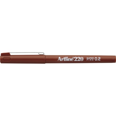 Liner ARTLINE 220, varf fetru 0.2mm - maro