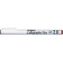 Marker ARTLINE Calligraphy, varf tesit din fetru 2.0mm - maro