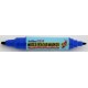 Watercolor marker ARTLINE 325T, doua capete - varf rotund 2.0mm/tesit 5.0mm - albastru