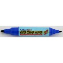 Watercolor marker ARTLINE 325T, doua capete - varf rotund 2.0mm/tesit 5.0mm - albastru
