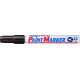 Marker cu vopsea ARTLINE 400XF, corp metalic, varf rotund 2.3mm - maro