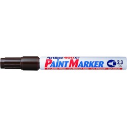 Marker cu vopsea ARTLINE 400XF, corp metalic, varf rotund 2.3mm - maro